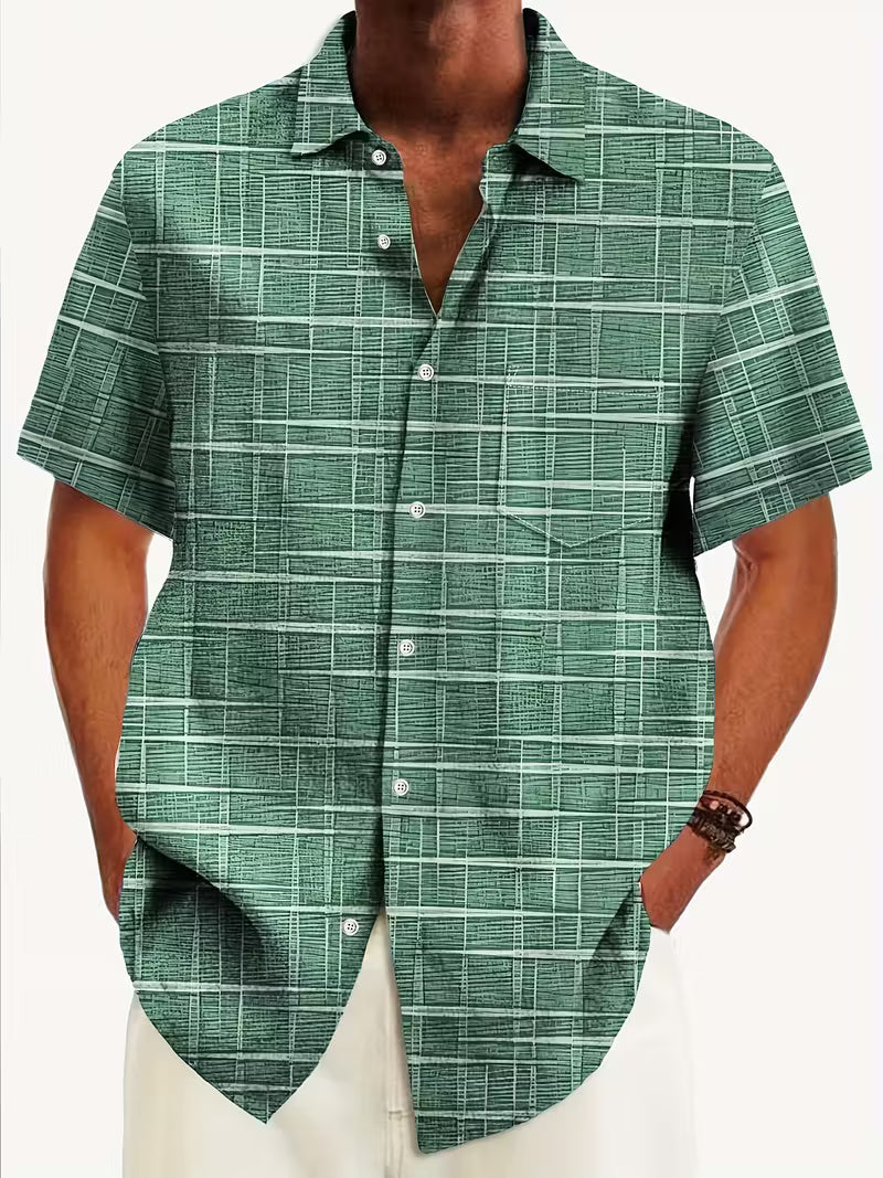 Tyler | Classic Button Short Sleeve Summer Shirt
