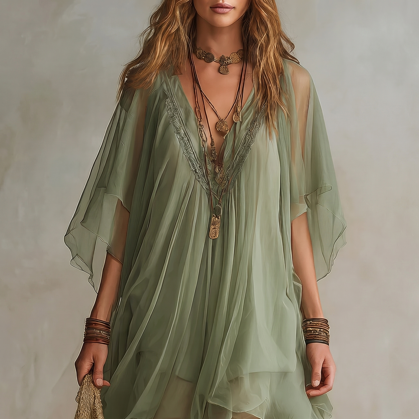 Liora | Green Mini Dress